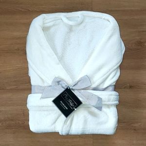 White Plush Robe by Amy Miller.